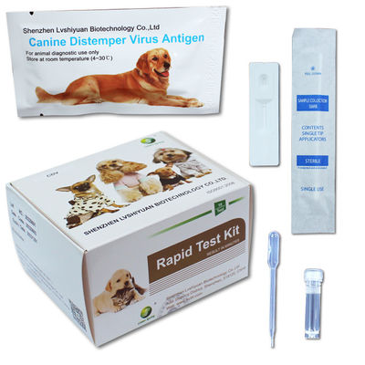 CDV Canine Distemper Virus Pet Rapid Test Kit 10Tests/Kit GMP ISO9001