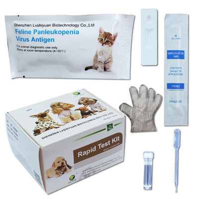Feline Panleukopenia Virus Antigen Pet Rapid Test Kit 10Tests/Kit GMP ISO9001