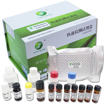 Nitrofuran AHD ELISA Food Rapid Test Kit Antibody For Milk Sensitivity 0.04ppb 96Wells/Kit