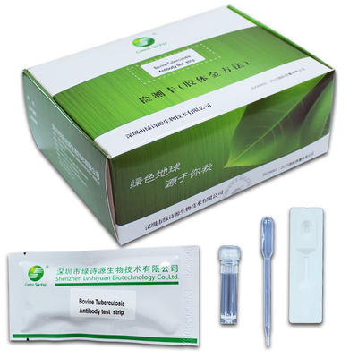 Bovine Tuberculosis Antibody Veterinary Test Kit For Cattle Sheep 25Tests/Kit ISO9001