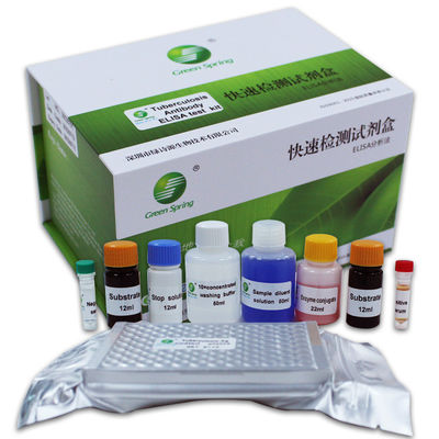 96Wells/Kit Tuberculosis Antibody ELISA Tb Rapid Test Kit For Bovine Sheep ISO9001