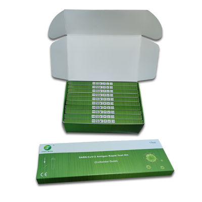 Greenspring Covid 19 Antigen Swab Test Kit 10 Tests/Kit CE Sensitivity 98%