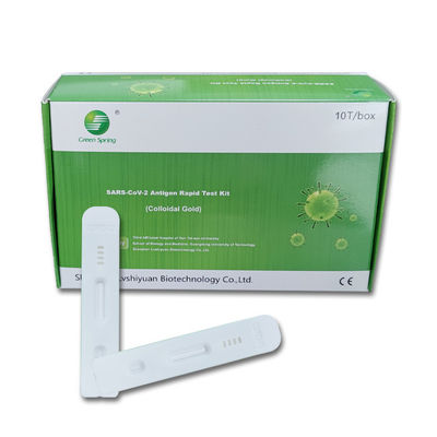 Throat SARS-CoV-2 Rapid  Ag Colloidal Gold Rapid Test 10 Tests/Kit CE