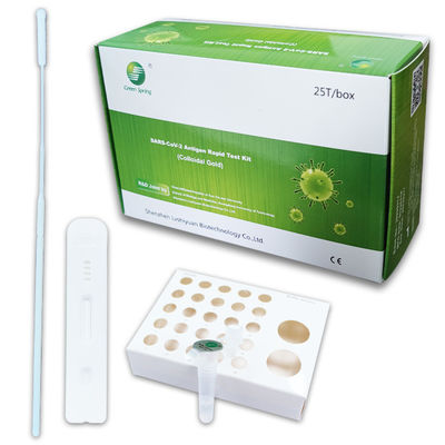 Accuracy 99.68% Antigen Tests Home Kit SARS-CoV-2 25 Tests/Kit Colloid Gold Method