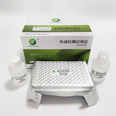 Nitrofuran SEM Rapid Diagnostic ELISA Kit For Shrimp 96 Wells/Kit Sensitivity 0.02