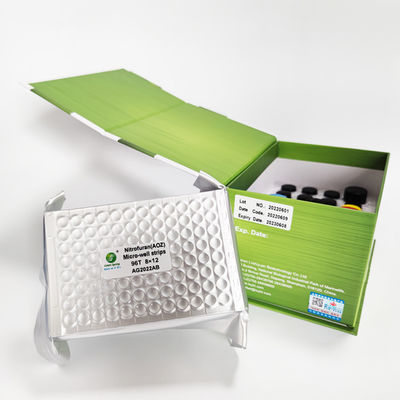 Nitrofuran AOZ Elisa Diagnostic Kits Rapid Test Kit For Fish 96 Wells/Kit Sensitivity 0.01