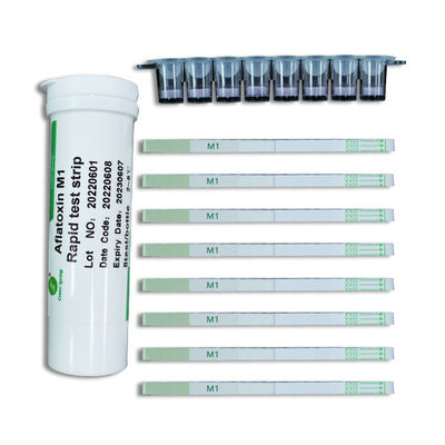 0.5ppb Sensitivity Mycotoxin Test Strips For Fresh Milk Powder Aflatoxin M1 Rapid Test Kit