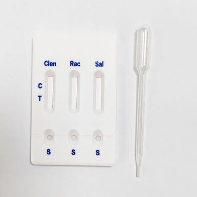Clenbuterol Ractopamine Salbutamol Food Safety Rapid Test Kit Card For Urine 30 Tests/Kit