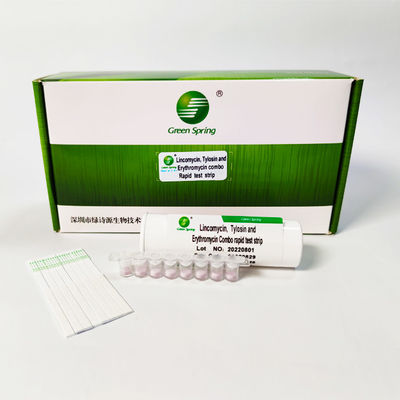 Lincomycin Tylosin And Erythromycin Combo Milk Test Kit Rapid Test Strip 96 Tests/Kit