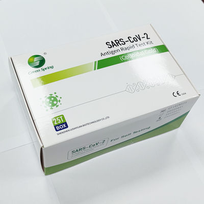 COVID-19 Antigen Rapid Self Test 25 Tests/Kit CE For Nasal Swab Sensitivity 98.84%