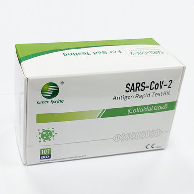 Green Spring Antigen Rapid Self Test 10 Tests/Kit CE For Nasal Rtk Self Test Kit