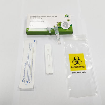 Home Covid 19 Antigen Test Self Test Kit 1 Tests/Kit CE For Nasal Swab Sensitivity 98.84%