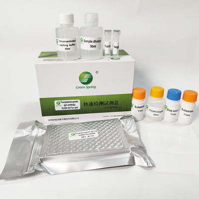 Toxoplasma Gondii IgG ELISA  Toxoplasma Rapid Test Kit For Pet 96 Wells/Kit GMP ISO9001