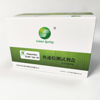 Olaquindox ELISA Diagnostic Method Test For Chicken Pork Duck 96 Wells/Kit Sensitivity 0.2 Ppb