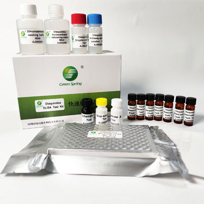 Olaquindox ELISA Diagnostic Method Test For Chicken Pork Duck 96 Wells/Kit Sensitivity 0.2 Ppb