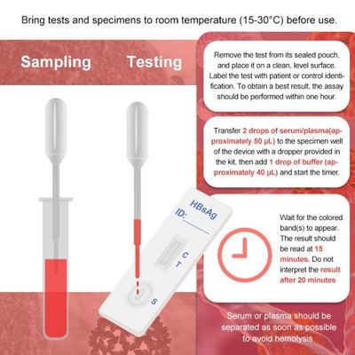 10 Minutes Hepatitis B Test Strip Infectious Disease Test For HbsAg