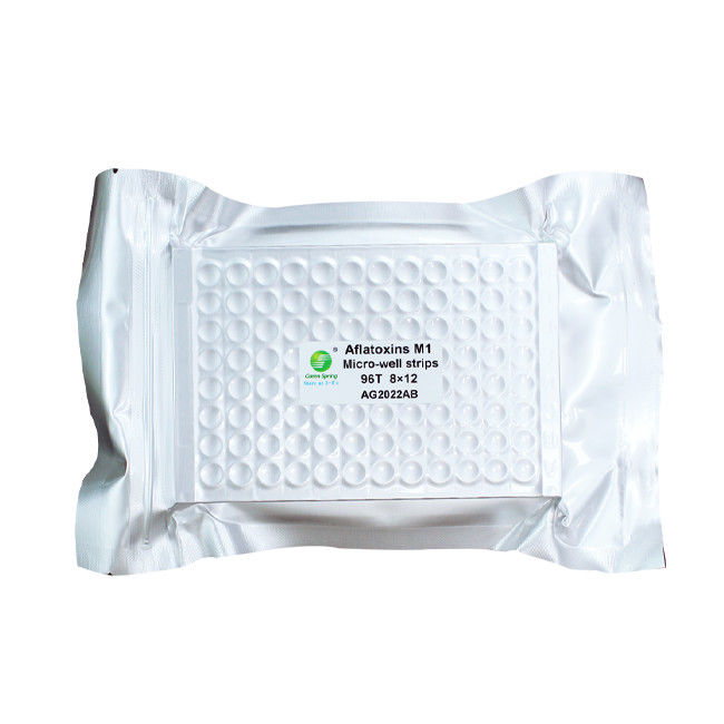 ISO9001 Mycotoxin Urine Testing  Aflatoxin M1 ELISA Kit For Fresh Milk Dairy 96Wells/Kit