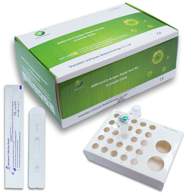Covid 19 Antigen Swab Test Kit Colloidal Gold 25Tests/Kit CE Test Rtk Ag Swab Test