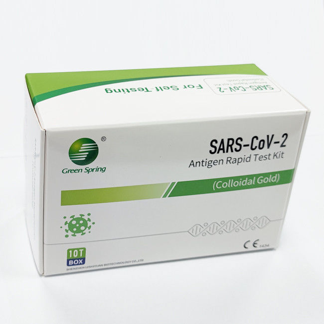 Green Spring Antigen Rapid Self Test 10 Tests/Kit CE For Nasal Rtk Self Test Kit