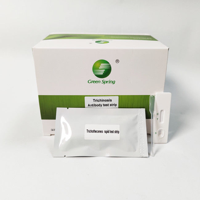ISO9001 Porcine Trichinosis Swine Influenza Test Kit Antibody Rapid 50 Tests/Kit GMP