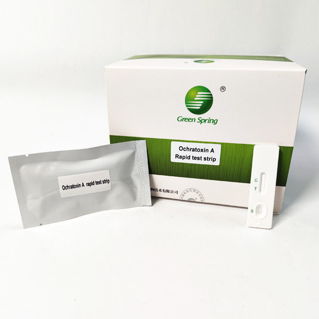Ochratoxin A OTA Rapid Mycotoxin Test Strips For Grain Feed 50 Tests/Kit