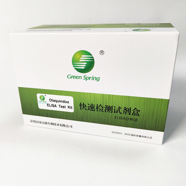 Olaquindox ELISA Diagnostic Method Test For Chicken Pork Duck 96 Wells/Kit Sensitivity 0.2 Ppb