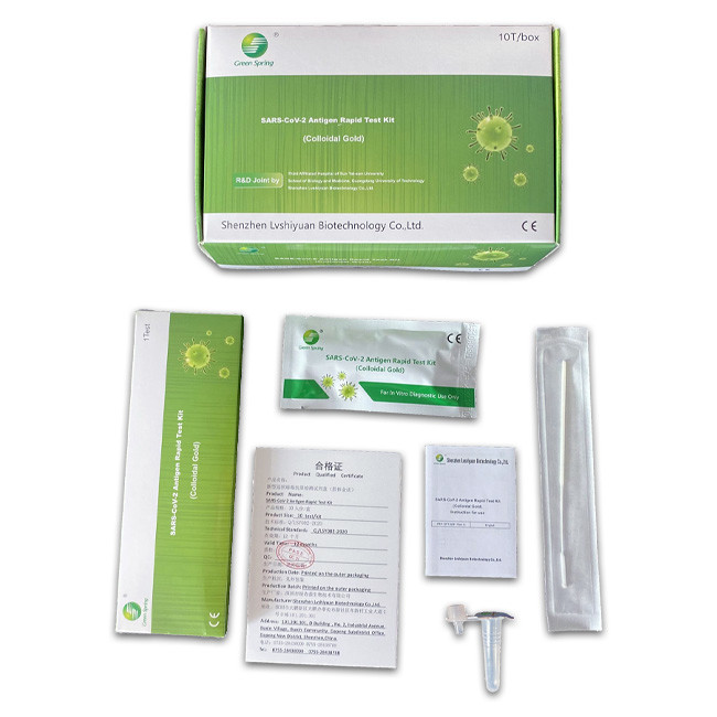 Covid 19 Antigen Test Kit Nasal Swab 10 Tests/Kit CE Professional Test Accuracy 99.68%
