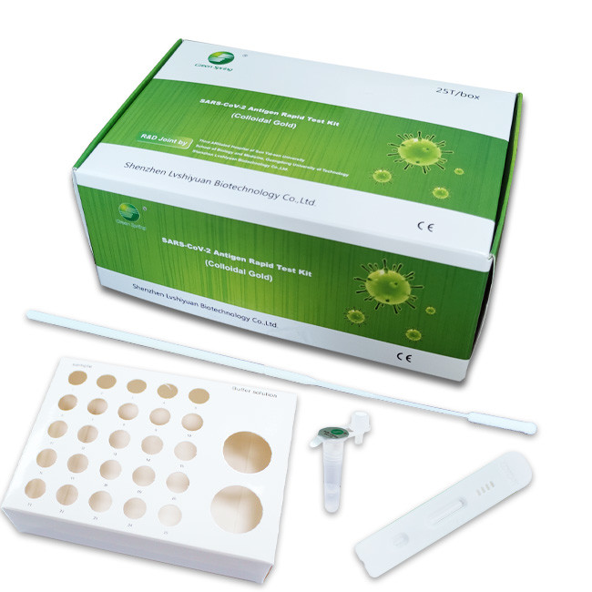 Accuracy 99.68% Antigen Swab Test Kit SARS-CoV-2 25 Tests/Kit CE