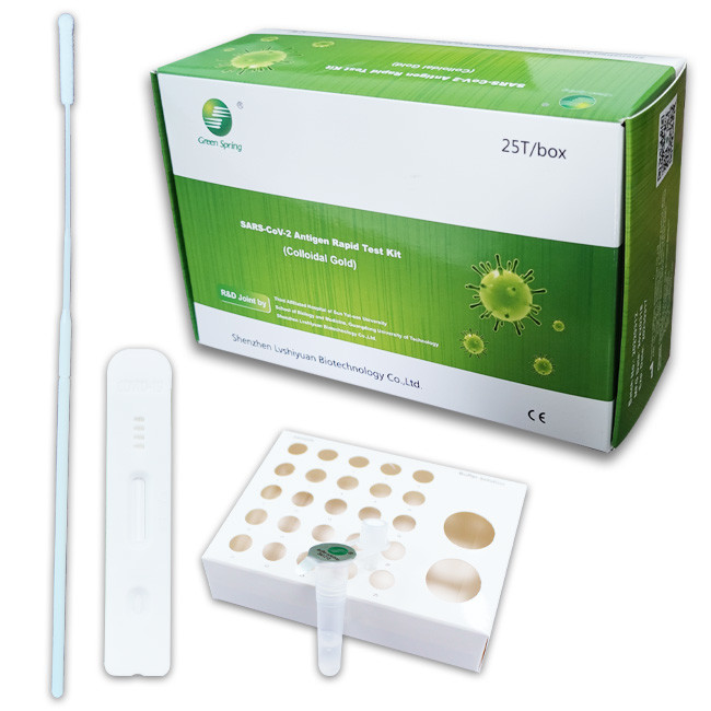 Accuracy 99.68% Antigen Tests Home Kit SARS-CoV-2 25 Tests/Kit Colloid Gold Method