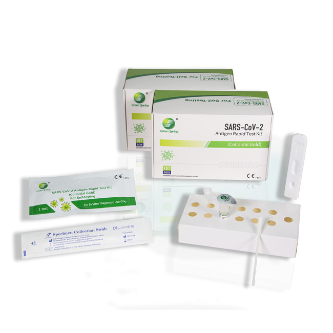 COVID-19 Antigen Home Test Kit 10 Tests/Kit CE For Nasal Swab Accuracy 99.68%