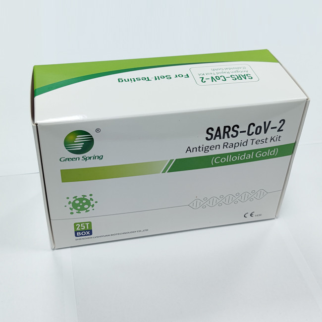Green Spring COVID-19 Rapid Test Kit & Antigen Swab Test Kit 25 Tests/Kit