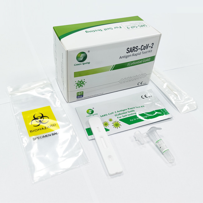 SARS-CoV-2 Antigen Swab Test Kit 10 Tests/Kit CE Rtk Swab Test Kit