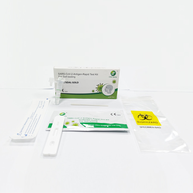 SARS-CoV-2 Ag Swab Test Kit 1 Tests/Kit CE Rapid Antigen Swab Test Kit Specificity 100%