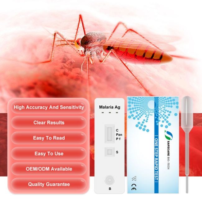 Whole Blood Malaria Rapid Diagnostic Test Kit PF PV Pan Infectious Disease Test